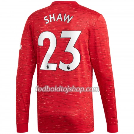 Manchester United Luke Shaw 23 Hjemmebanetrøje 2020-21 L/S